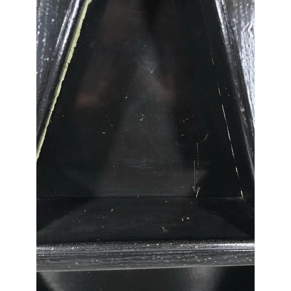 Vintage Stiffel Pyramid Wooden Shelf Wall Mount Book Crystal Stand 2.25 Ft Tall*
